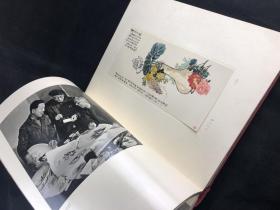 上海1949 1959 五九年八开精装布面画集,上海当时景物时事事件艺术,彩色画面多为贴页式装帧,更有娟面彩印贴页 上海画册编辑委员会